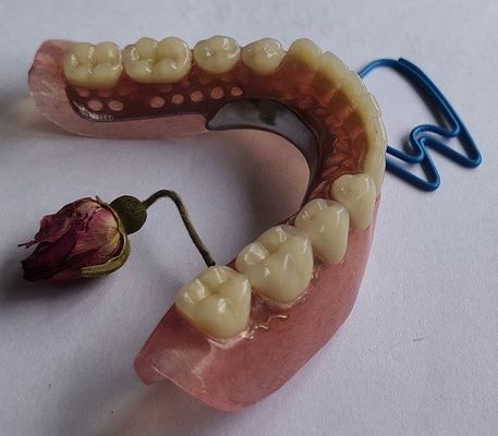 Πλήρης ακρυλική μερική οδοντοστοιχία Esthetics οδοντοστοιχιών μόνιμη